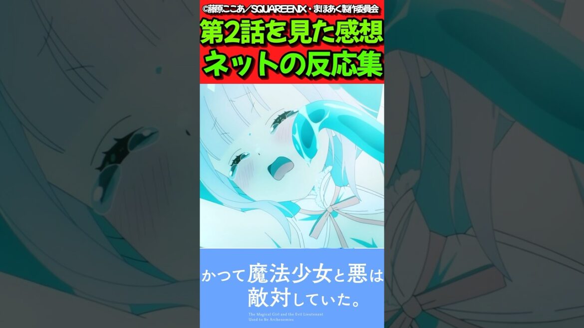 【まほあく】アニメ第2話を見た感想に対するネットの反応集【かつて魔法少女と悪は敵対していた。】#反応集 #反応まとめ #まほあく #shorts 【まほあく】アニメ第2話を見た感想に対するネットの反応集【かつて魔法少女と悪は敵対していた。】#反応集 #反応まとめ #まほあく #shorts