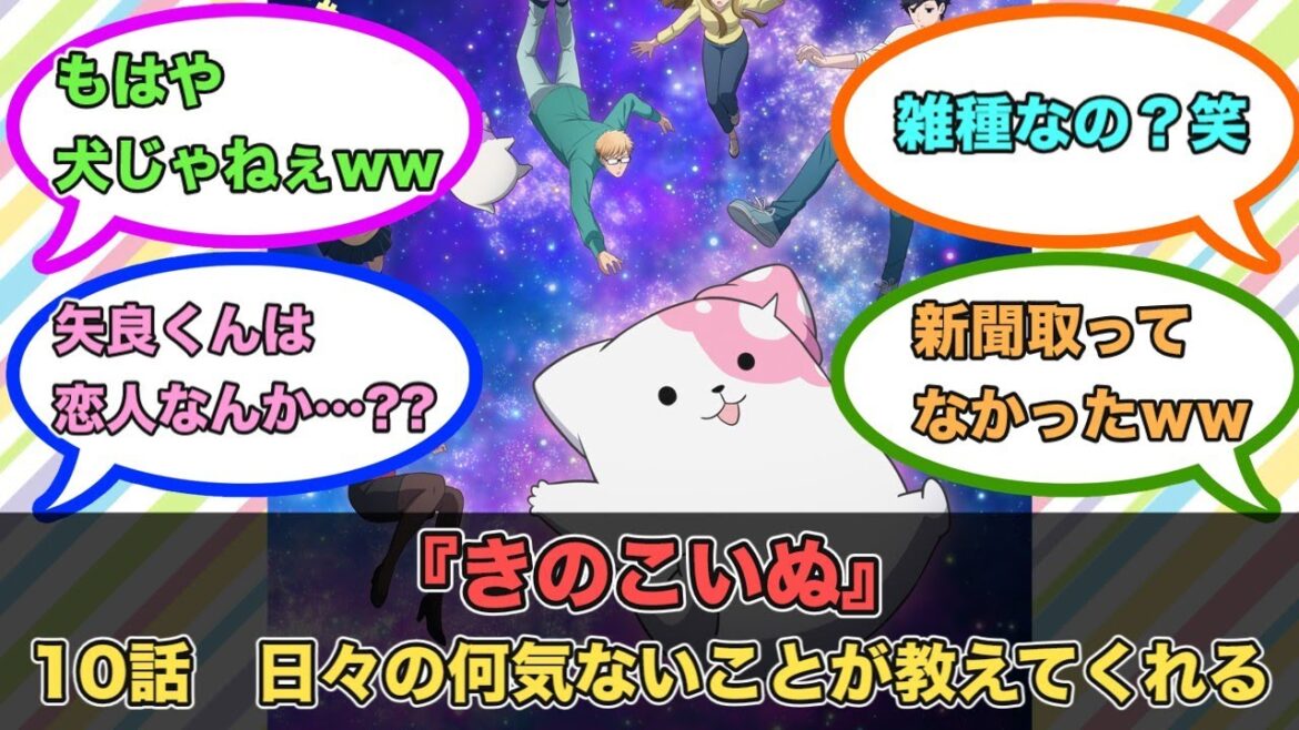 アニメ『きのこいぬ』第10話ネットの反応