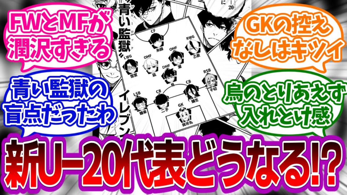 【青い監獄の弱点】新U20日本代表の問題点を語るみんなの反応集【ブルーロック】 【青い監獄の弱点】新U20日本代表の問題点を語るみんなの反応集【ブルーロック】