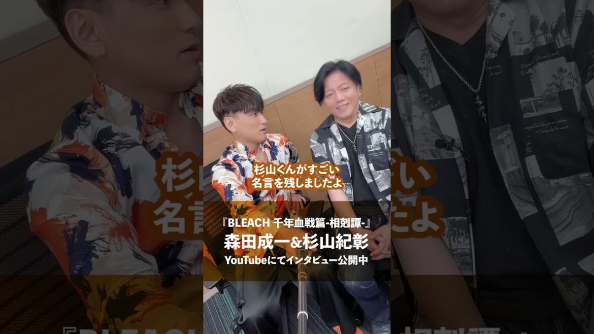 森田成一&杉山紀彰『BLEACH 千年血戦篇-相剋譚-』インタビュー公開中！