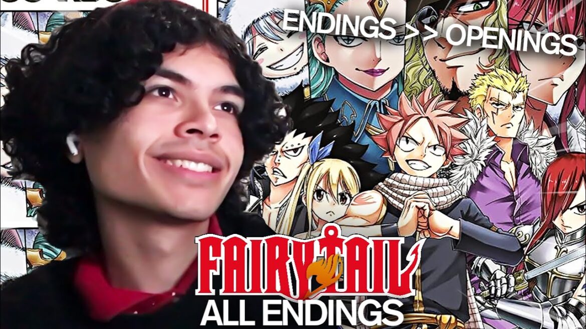 first time reacting to all fairy tail ending songs + extra stuff!!