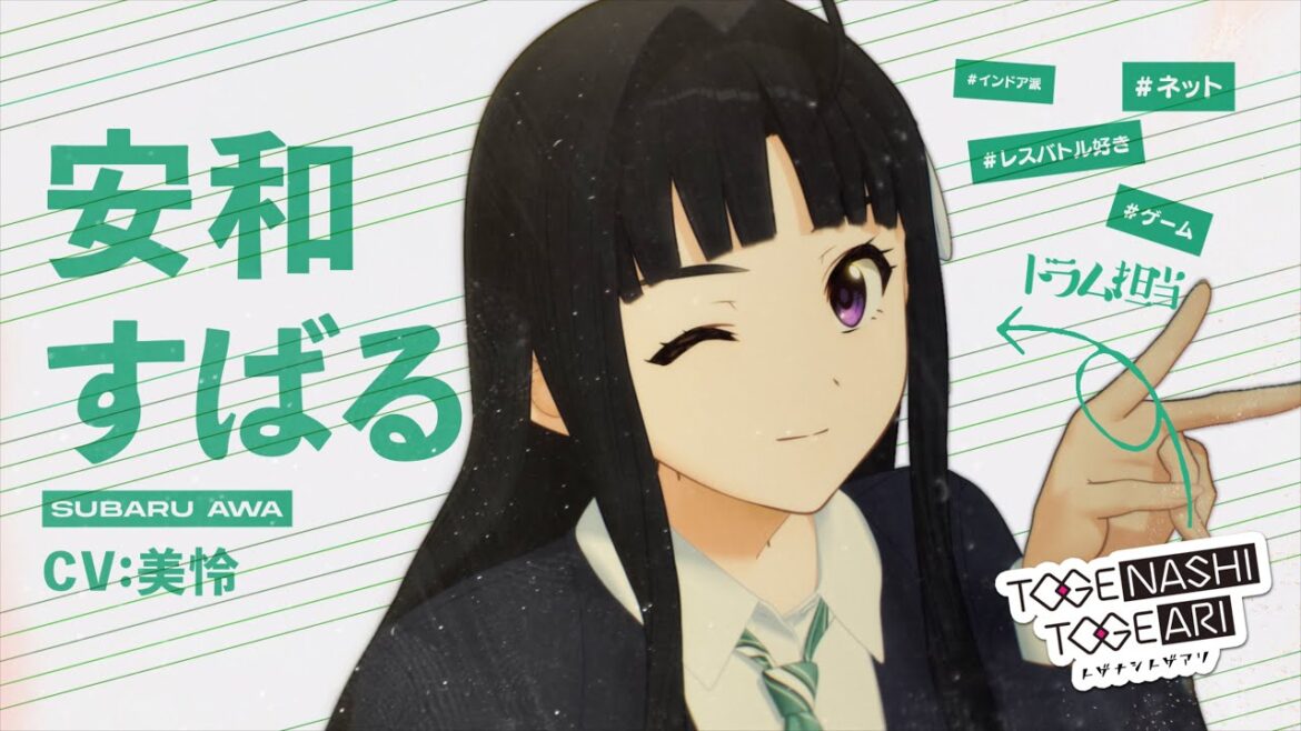 TVアニメ『ガールズバンドクライ』キャラクターPV/安和すばる編【2024年4月5日(金)より放送開始】