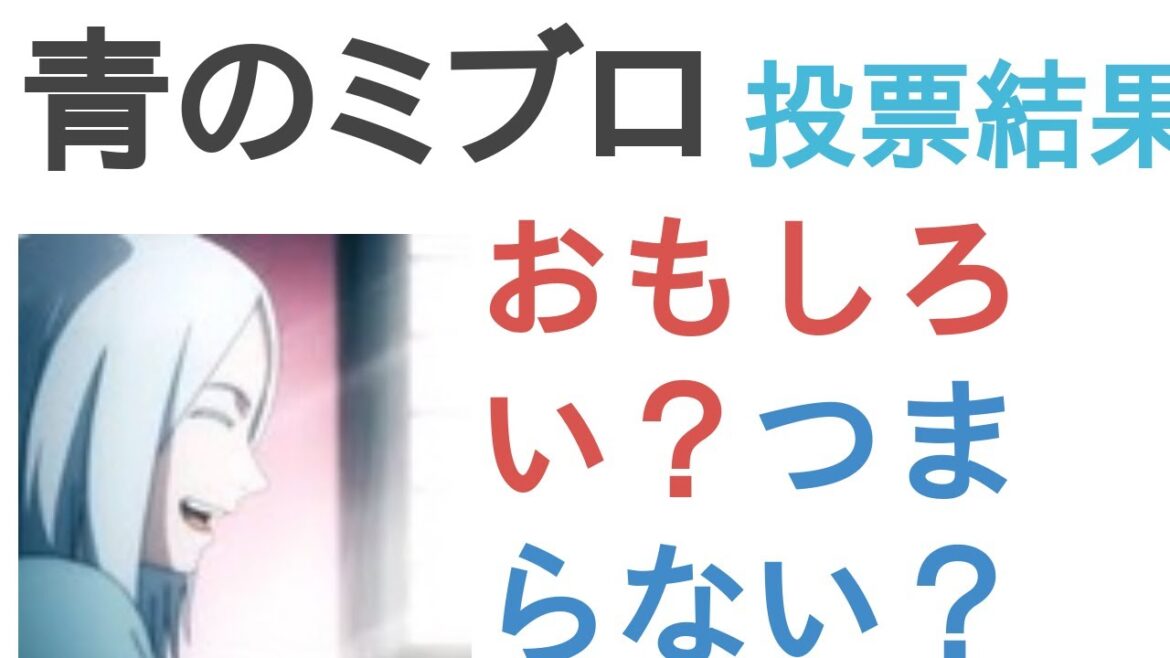 アニメ『青のミブロ』はおもしろい？つまらない？【評価・感想・考察】