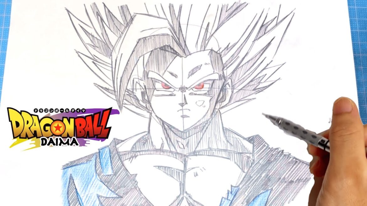 【(ドラゴンボールDAIM)】孫悟飯ビーストイラスト簡単描き方