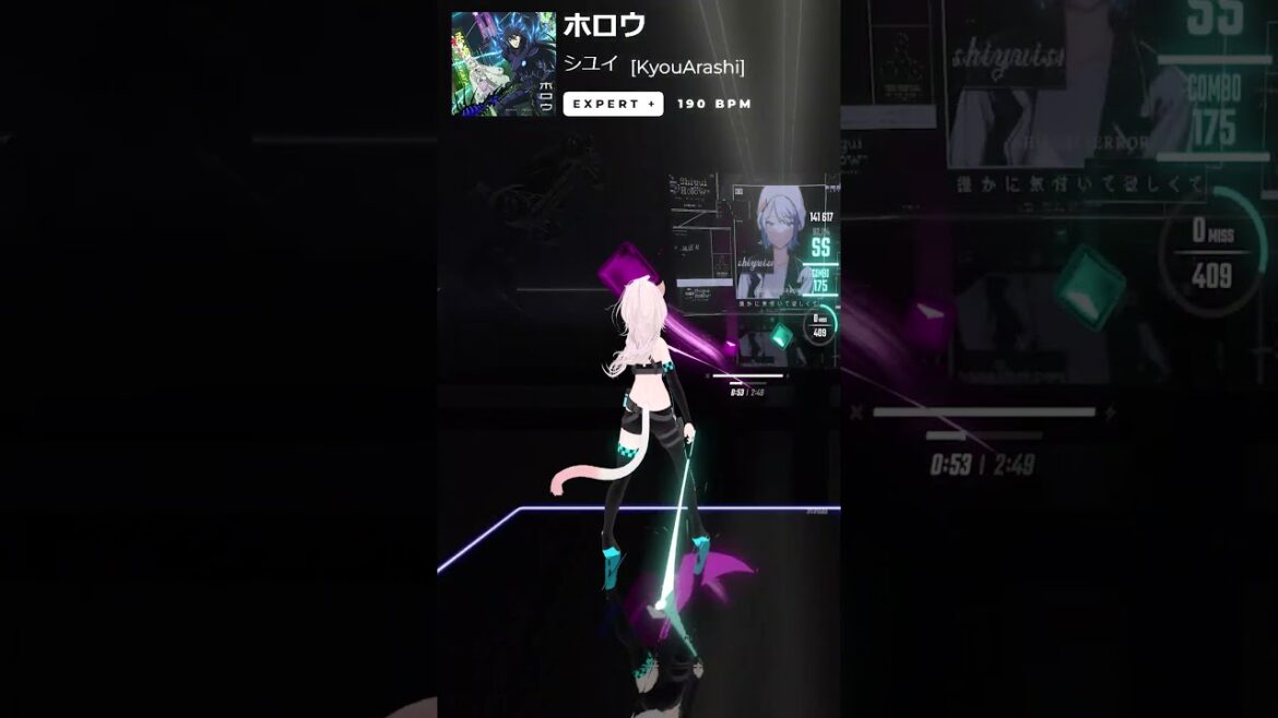 【自作譜面】シユイ -「ホロウ」『魔王2099』OP(part1)#shorts#dancing#魔王2099#シユイ#須田景凪#ホロウ#beatsaber#ビートセイバー