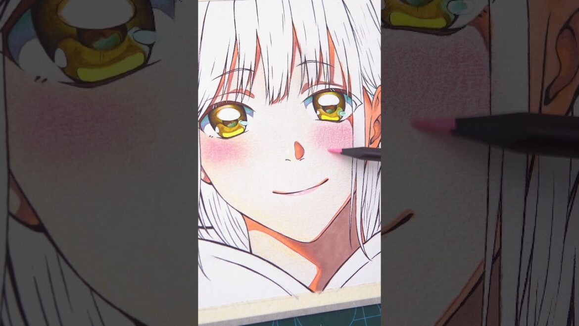 『アオのハコ』COLOR MANGA face !!【イラストメイキング】#イラスト#アナログイラスト #ユイカ #二次創作