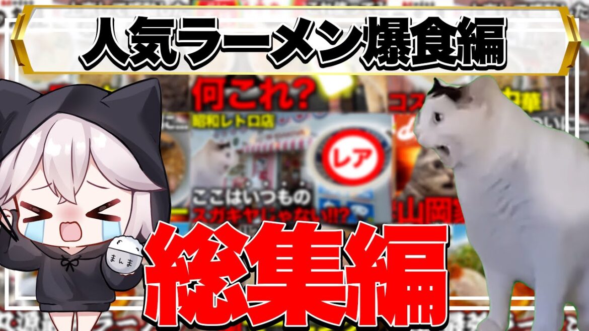 【総集編】人気のラーメン店6選まとめ！！【ラーメン編】#猫ミーム #猫マニ