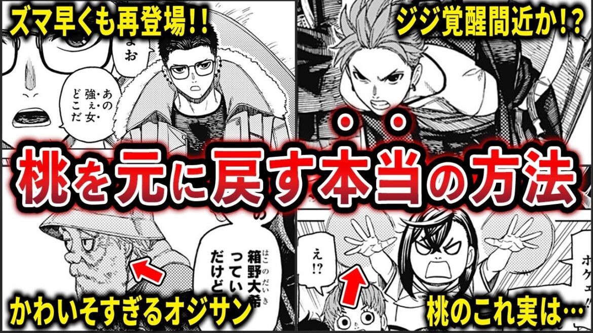 【ダンダダン最新181話】実は桃を元に戻す方法は”打出の小槌”ではない！？呪行李について新たな事実が判明して気づいた事…181話について徹底解説＆考察【ダンダダン考察】
