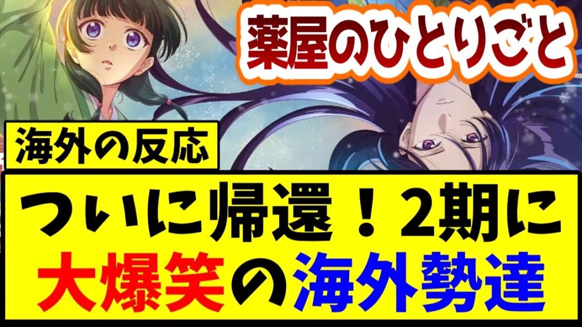 【海外の反応翻訳】薬屋のひとりごと2期に大爆笑の海外勢たちの反応【反応集】