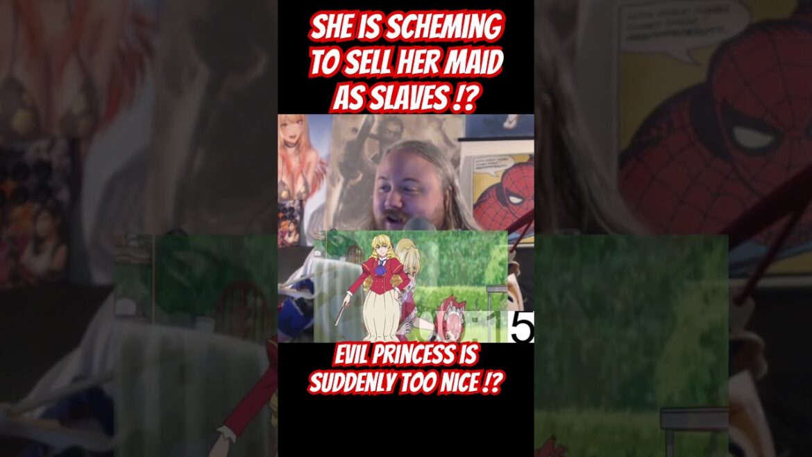 Anime Cat Girl think the otome Princess is enslaving her because she is TOO NICE 🤣#anime #reaction