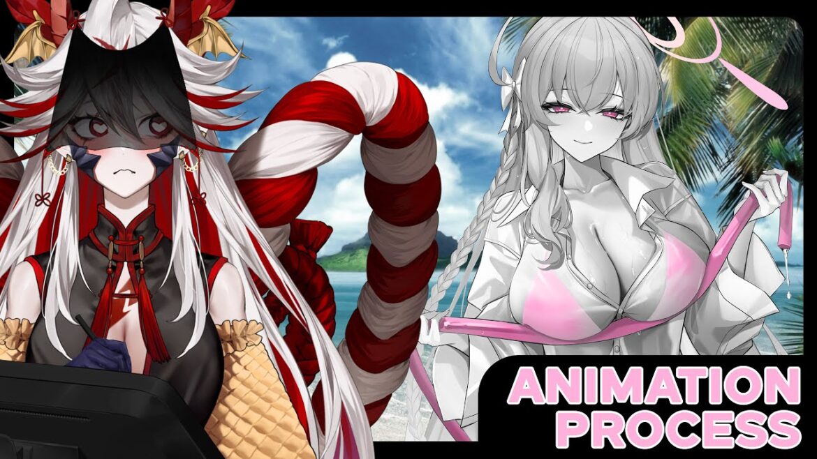 Blue Archive Animation Process for the new Skin MMV - Part 28 - GradNC x Mina