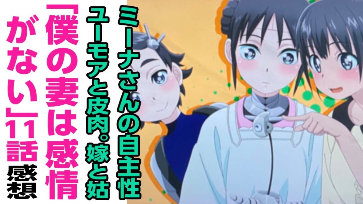 [アニメ感想]ミーナさんの自主性。ユーモアと皮肉。嫁と姑。「僕の妻は感情がない」 11話の話をしたいので誰か聞いてください