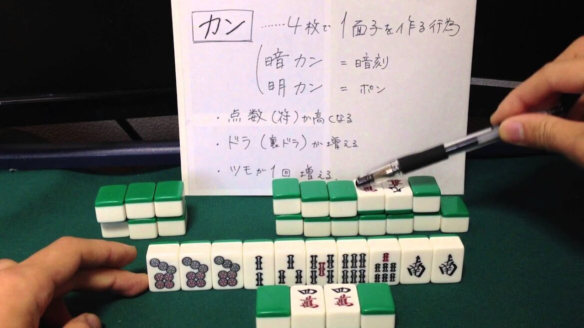 【初心者講座５１】初めての麻雀 「カン １　暗カン」
