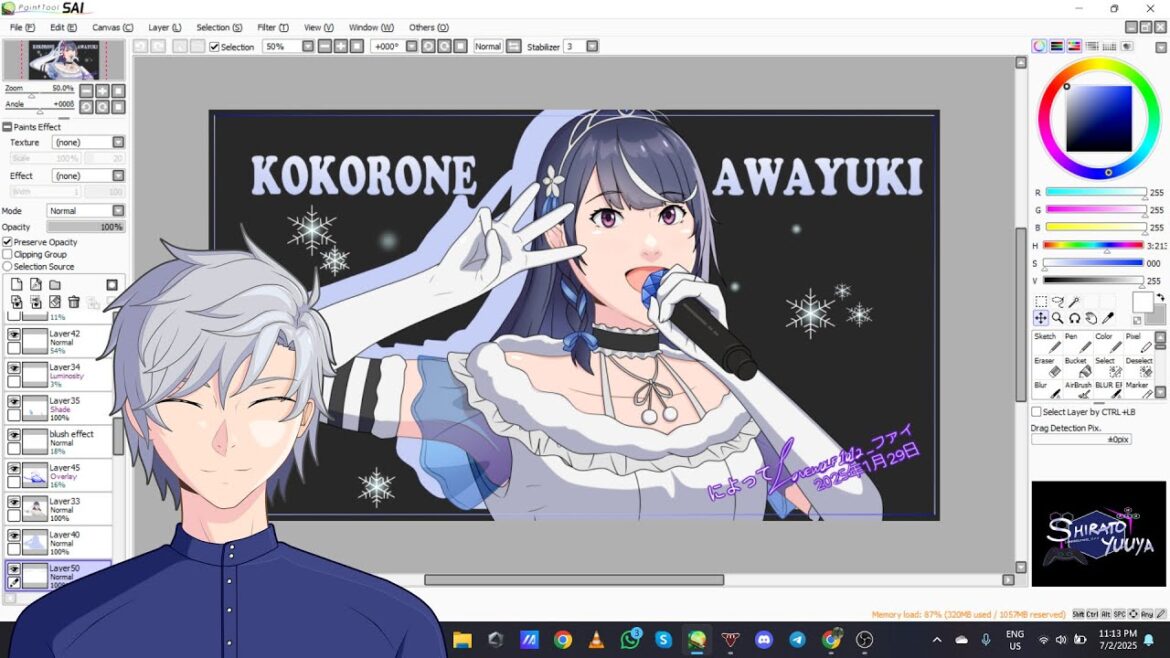 [ Let's Colour ] Kokorone Awayuki~ #心音淡雪
