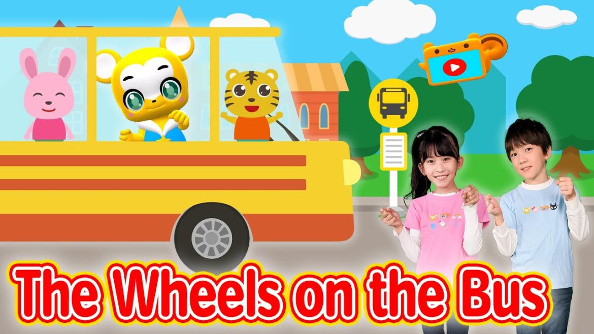 【うた＆ダンス】【英語】The Wheels on the Bus＜振り付き＞こども・童謡・手遊び・キッズ・ダンスapanese Children's Song, Nursery Rhymes
