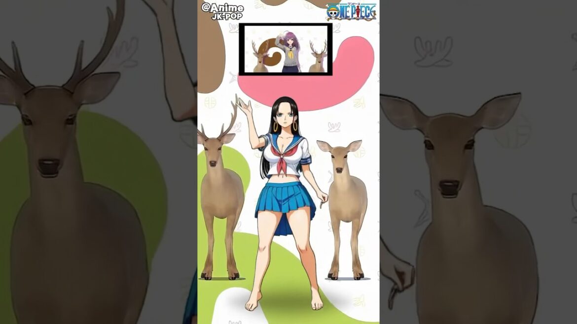 しかのこのこのここしたんたん公式OP [One Piece Ver] #しかのこのこのここしたんたん #シカ色デイズ #シカ部 #ai #dance #shorts