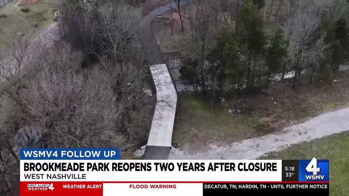 Brookmeade Park reopens with new safety features to prevent more homeless encampments Brookmeade Park reopens with new safety features to prevent more homeless encampments