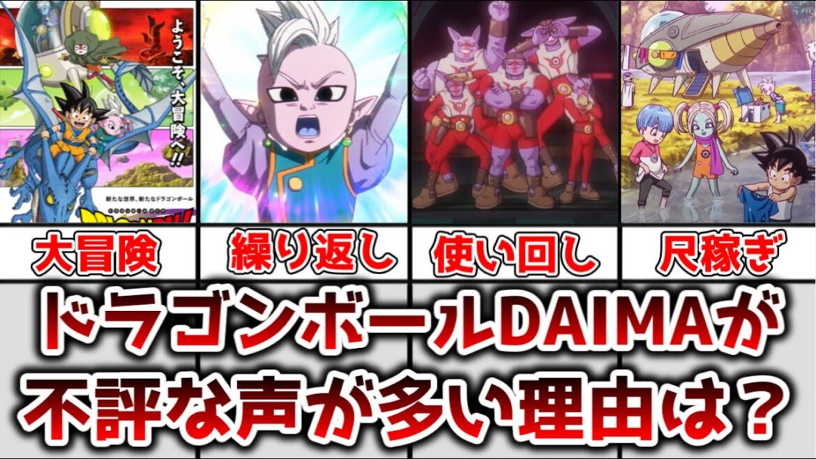 【ゆっくり解説】かなり不評気味？ ドラゴンボールDAIMAが不評な声が多い理由を解説、考察【ドラゴンボール】