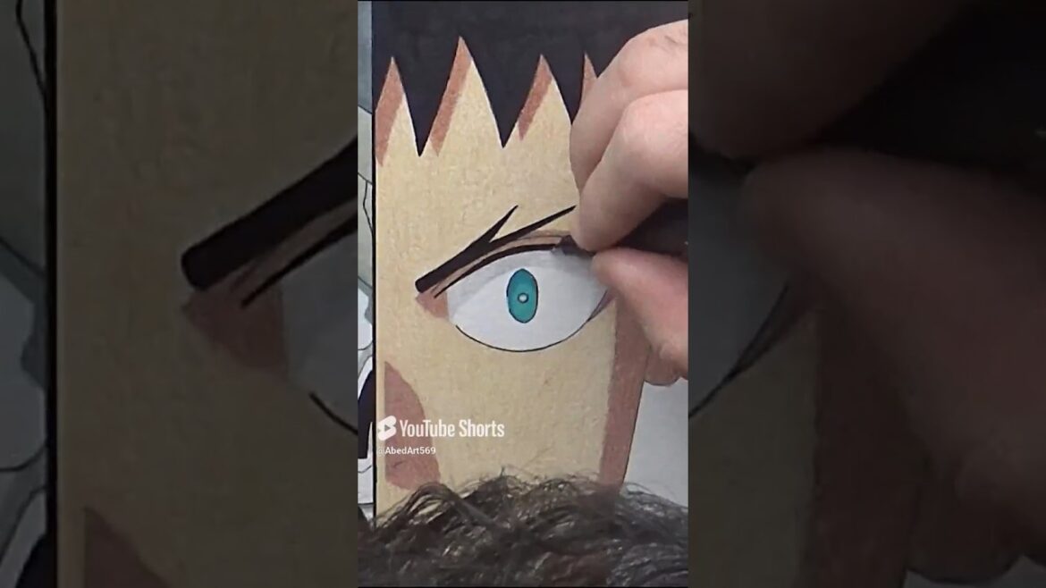 Drawing Kafka Hibino from Kaiju No. 8 part 2 #animedrawing #shorts #kaijuno8 #kafkahibino