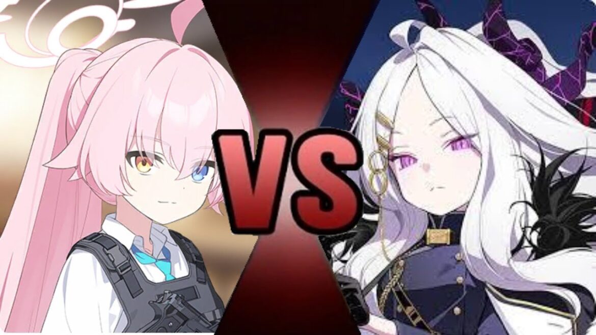 hoshino (battle) vs hina (abydos vs gehenna)|blue archive-short battle [anime animation]