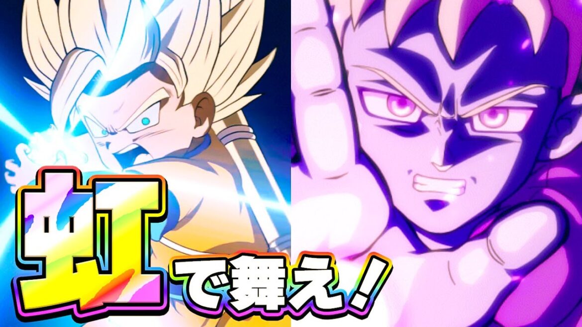 普通に激強グロリオサンド DAIMA悟空とグロリオが虹で舞う【ドッカンバトル】