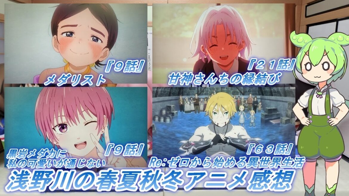 浅野川の春夏秋冬アニメ感想【2025年冬アニメ】『黒岩メダカに私の可愛いが通じない 9話   メダリスト 9話 甘神さんちの縁結び 21話  Re:ゼロから始める異世界生活 63話』 浅野川の春夏秋冬アニメ感想【2025年冬アニメ】『黒岩メダカに私の可愛いが通じない 9話   メダリスト 9話 甘神さんちの縁結び 21話  Re:ゼロから始める異世界生活 63話』