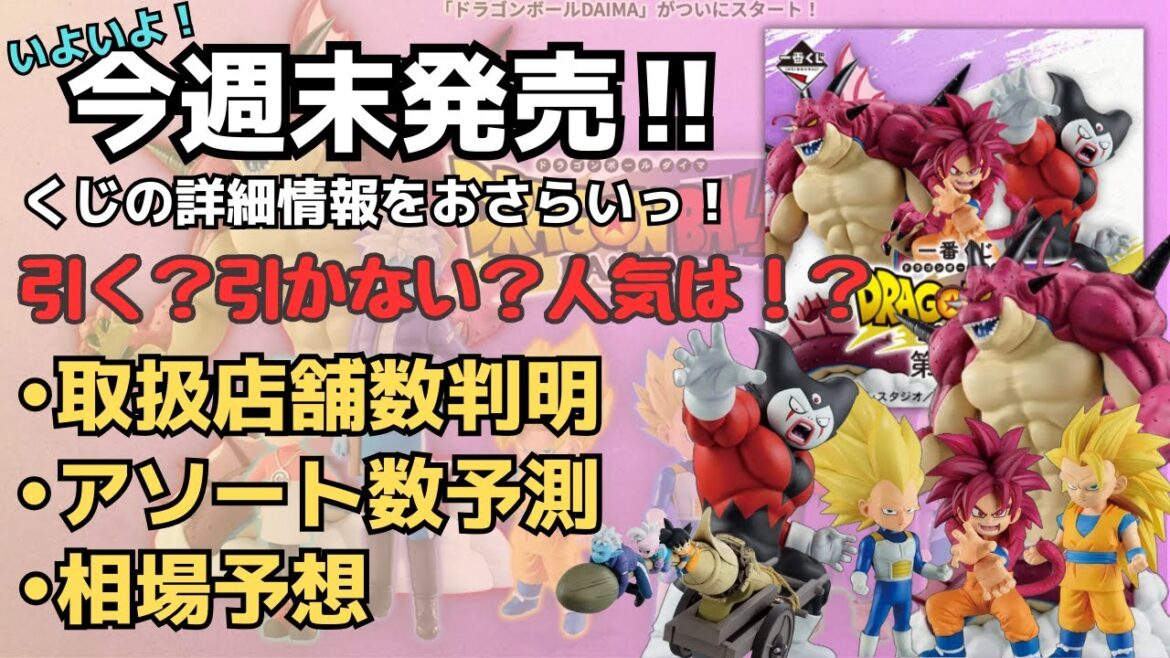 【DB詳細情報】一番くじドラゴンボールDAIMA第二弾！！くじの詳細情報まとめ！