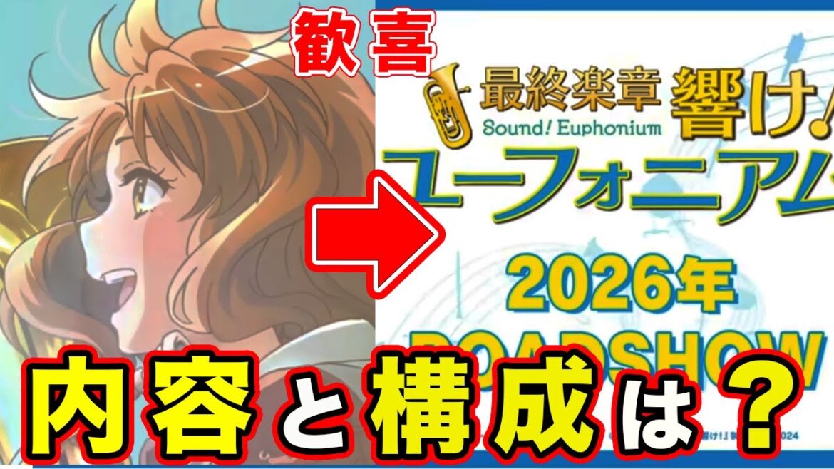 【響け！ユーフォニアム３】最終楽章 劇場版・映画の内容どうなる？原作変更のパターンと総集編の形式について【上映決定PV】【2026 ROADSHOW】