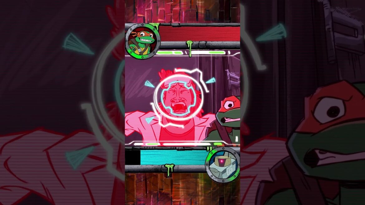 TMNT | mikey VS. robot 03 🤖 dengan bilah kesehatan video game! #Shorts TMNT | mikey VS. robot 03 🤖 dengan bilah kesehatan video game! #Shorts