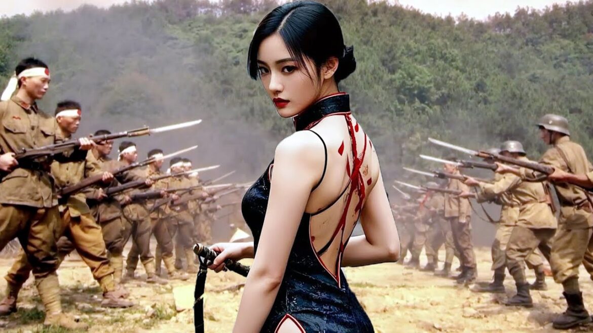 女孩戰力爆表，太極劍法橫掃日軍全隊！⚔️ #抗日#Kung Fu#Action#2025動作電影