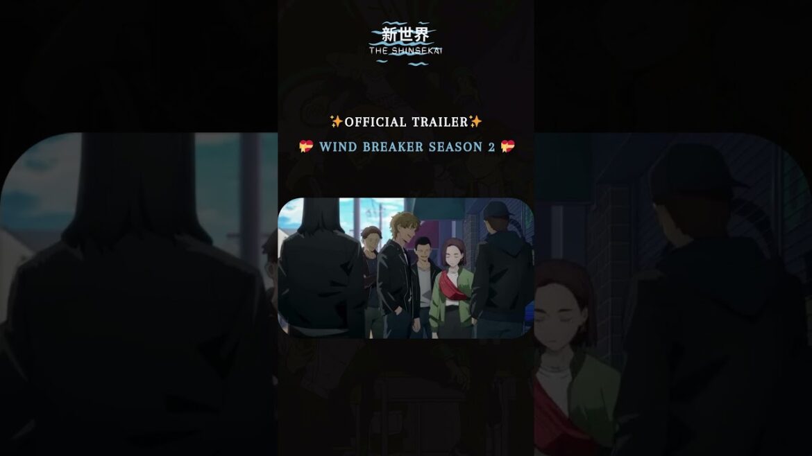 🚴💨 WIND BREAKER SEASON 2 – KEEL ARC TRAILER DROPS! 🔥 #animedaily #animeedit