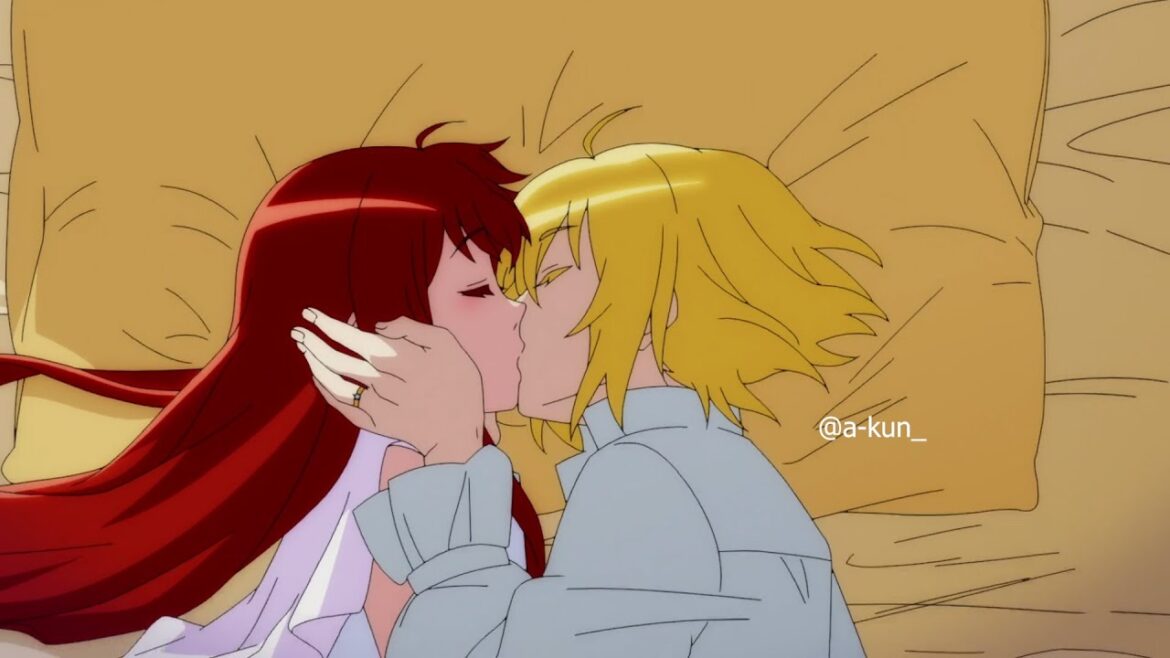 Leticia x Clarke lovely Romantic Couple Kiss😘 Scene😍|| Anime Kiss Scene @a-kun_​