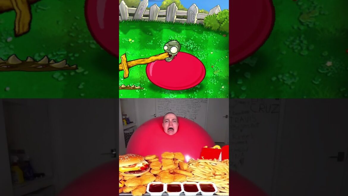 The Red Balloon Zombie w/ @steak  (PVZ) #pvz #plantsvszombies