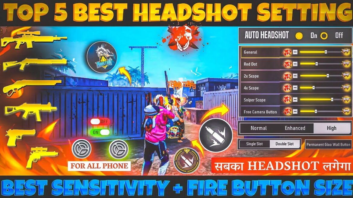 Free Fire Max Auto Headshot Trick 2025 Sensitivity Setting | 2gb, 4gb, 6gb Ram Headshot Sensitivity