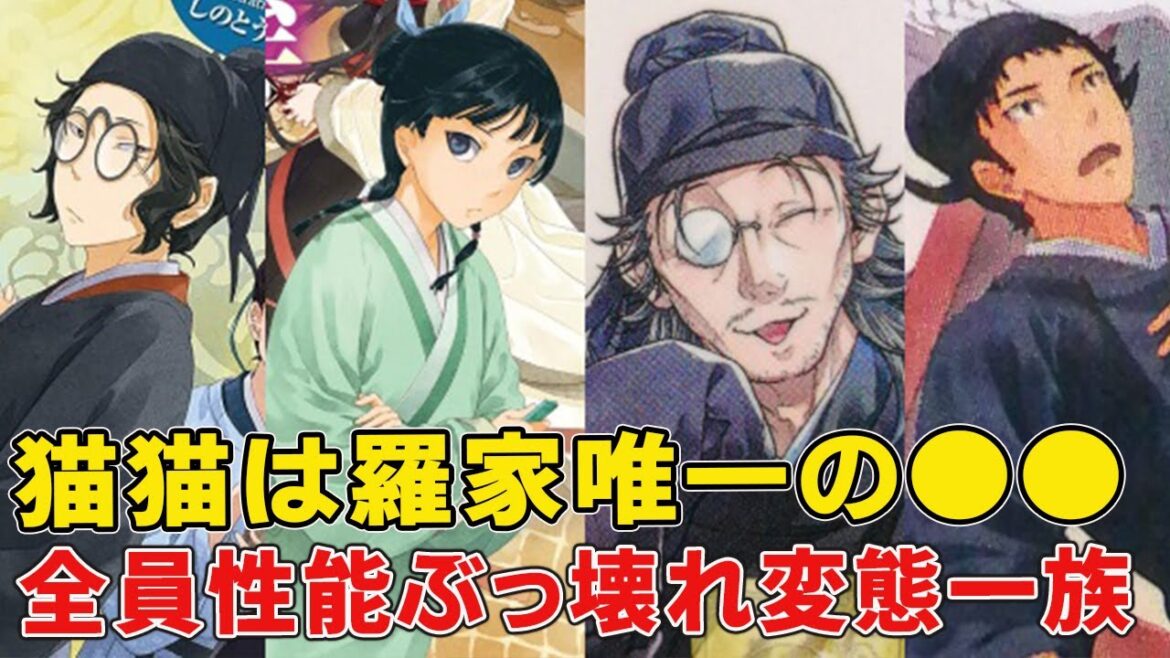 猫猫常識人のほう！チートバグキャラしかいない羅の一族の面々！一番おかしいのは！？【猫猫】【壬氏】【薬屋のひとりごと二期】【羅漢】【羅門】【羅半兄】