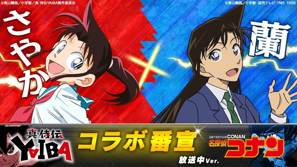 『真･侍伝 YAIBA』×『名探偵コナン』コラボ番宣【さやか×蘭】放送中Ver.