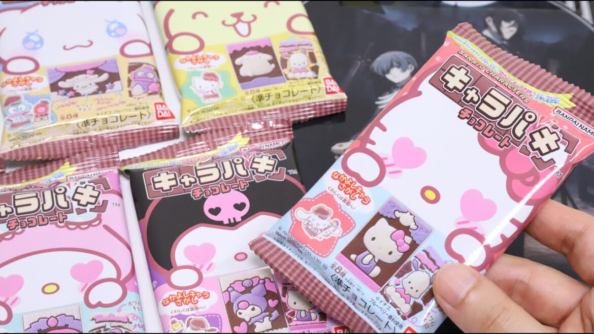 Sanrio Characters Charapaki Chocolate and 7 Eleven Black Butler Freebie Sanrio Characters Charapaki Chocolate and 7 Eleven Black Butler Freebie