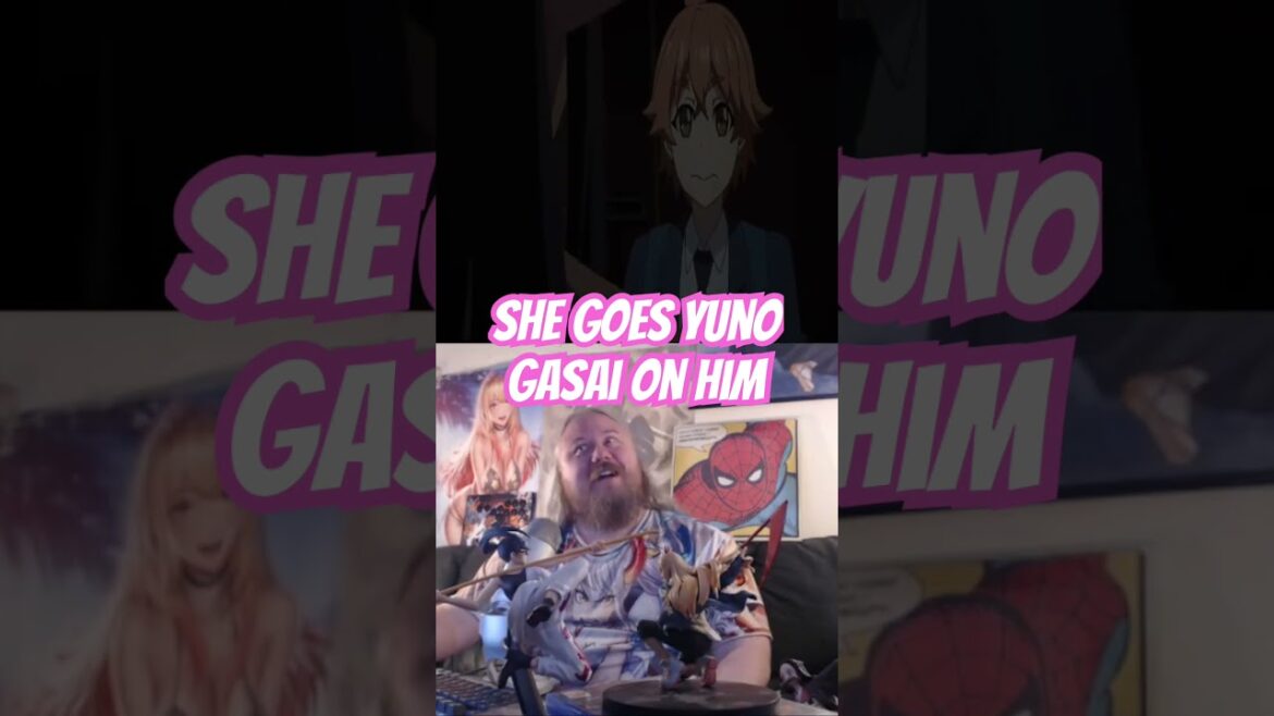 She goes Yuno Gasai This is why I love YANDERE women #waifu #anime #shorts #love #dating #reaction