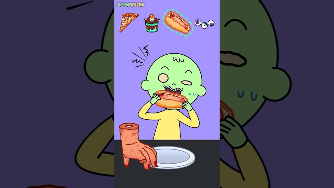 오싹한 호러 할로윈 이모티콘 먹방 👻ㅣHalloween EMOJI Animation mukbang ASMR
