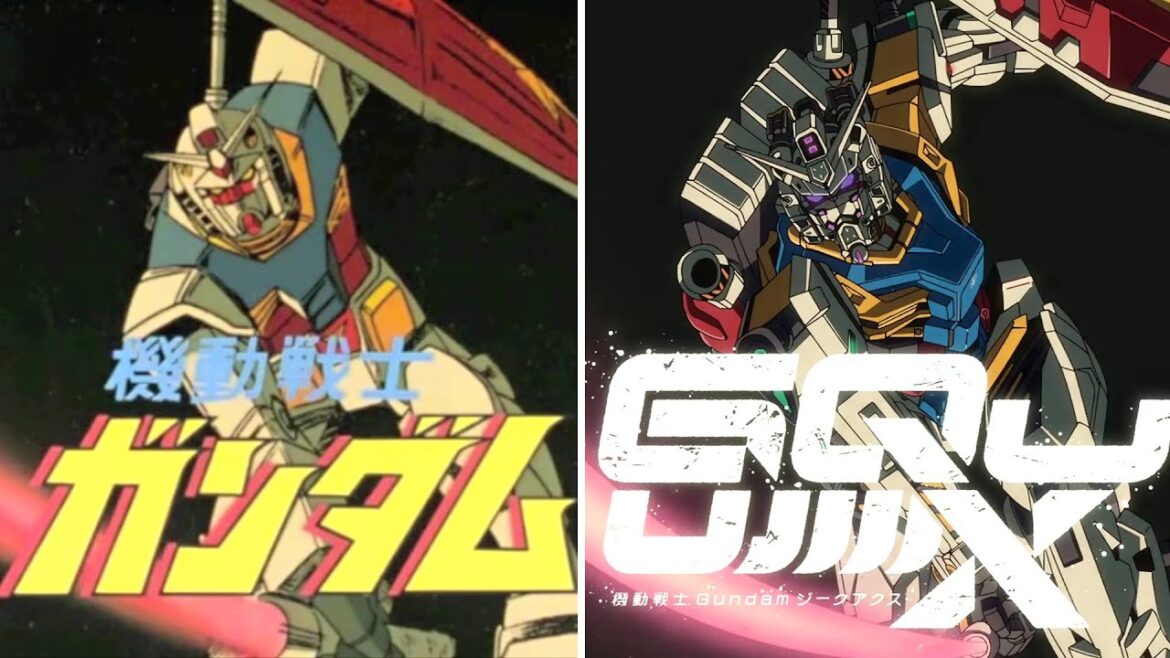 Gundam 0079 VS GQuuuuuuX Eyecatch & Title Comparison [機動戦士ガンダム ジークアクス アイキャッチ アムロ シャア・アズナブル 比較 Char]