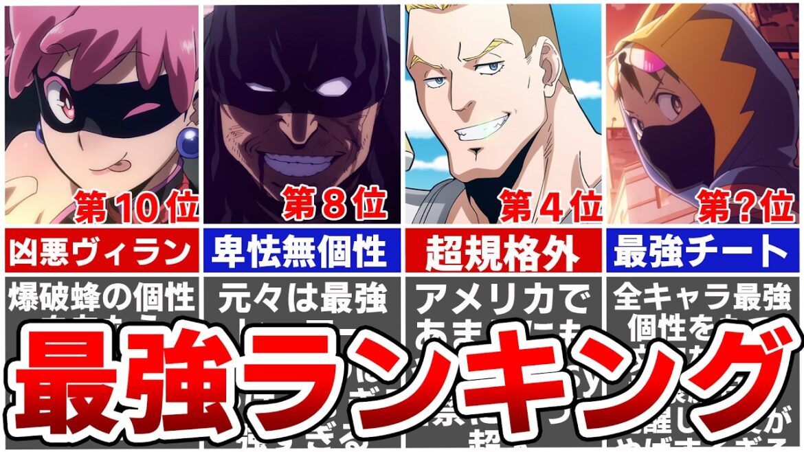 【ヒロアカ】ヴィジランテ最強ランキング決定版※ネタバレあり 【ヒロアカ】ヴィジランテ最強ランキング決定版※ネタバレあり