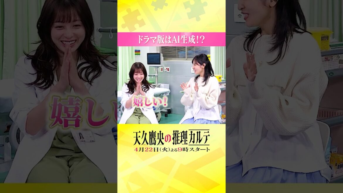 ◤ドラマ版はAI生成!?🧐◢ #橋本環奈 #佐倉綾音 #天久鷹央の推理カルテ #shorts ◤ドラマ版はAI生成!?🧐◢ #橋本環奈 #佐倉綾音 #天久鷹央の推理カルテ #shorts
