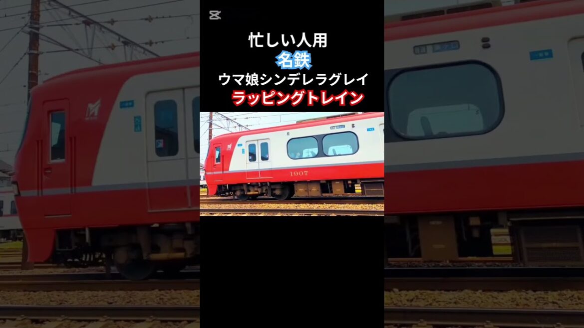 忙しい人用 名鉄『 ウマ娘シンデレラグレイ』ラッピングトレイン