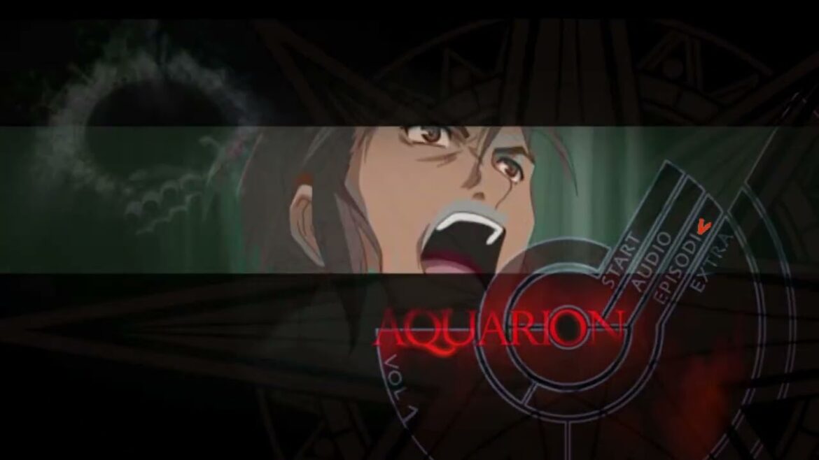 Aquarion Vol.1 (創聖のアクエリオン -Sousei no Akuerion -2004) di Shōji Kawamori - Menu e submenu del DVD