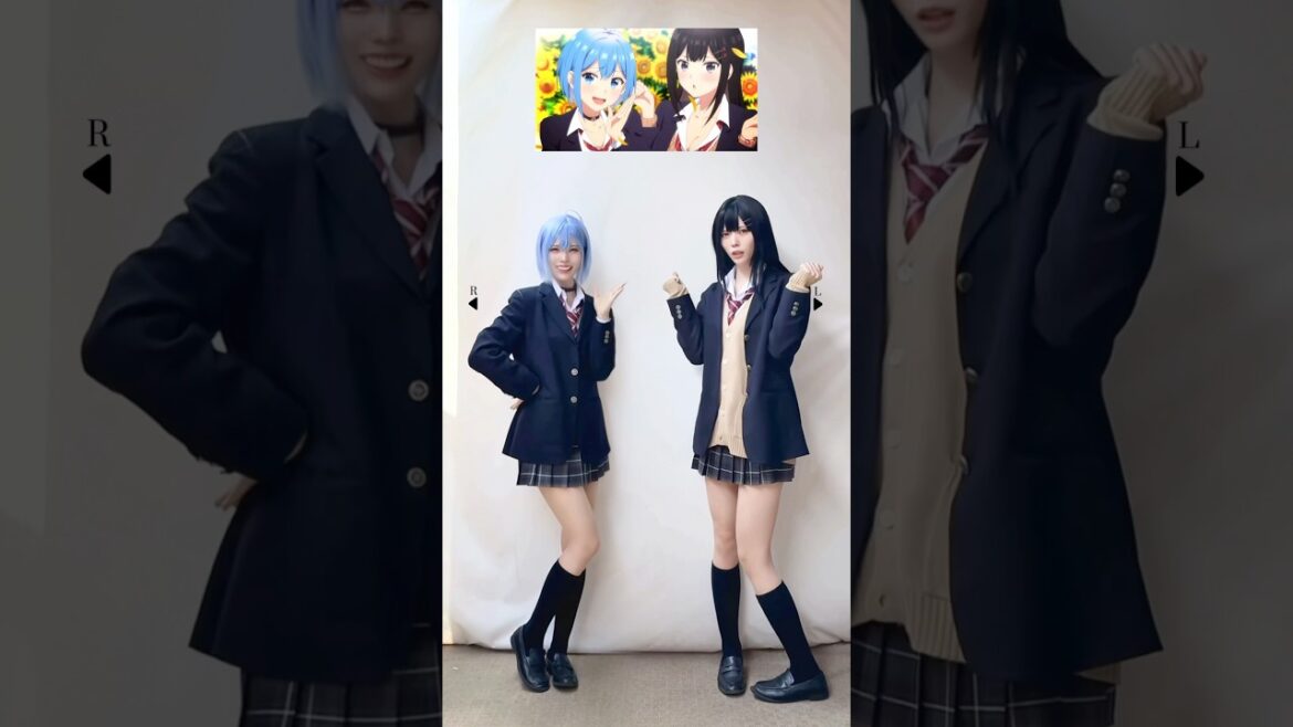 【犬塚日葵&榎本凛音コスで踊ってみた】質問、恋って何でしょうか? / HoneyWorks feat.ハコニワリリィ【男女の友情は成立する？(いや、しないっ!!)OP】【神綺杏菜】#Shorts