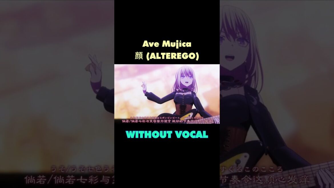 Ave Mujica - 顔 (Alterego) -Instrumental- Cover #avemujica #cover #bangdreamedit