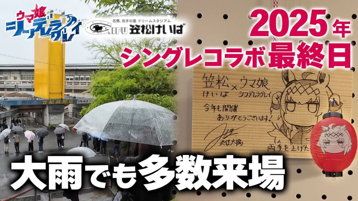2025年シングレコラボ最終日の現場リポート 大雨稍重 ポストカード復活も在庫極少 タマモクロス人気 金平糖入荷なし グッズは転売される 【ウマ娘シンデレラグレイ】