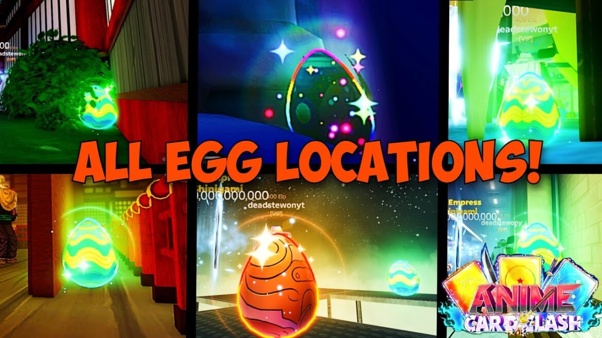 All Egg Event Locations In Anime Card Clash! Roblox