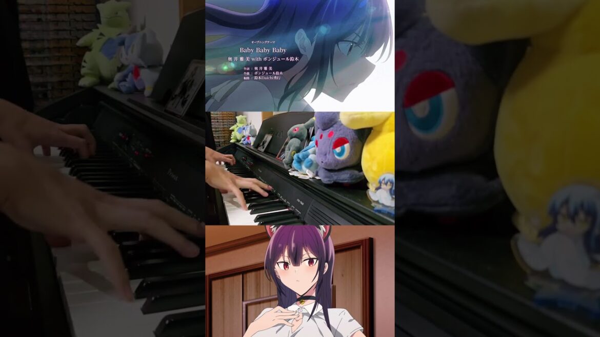 【ピアノ】「Baby Baby Baby / 奥井雅美 with ボンジュール鈴木」TVアニメ『履いてください、鷹峰さん』 OP【弾いてみた】- anime piano - #shorts