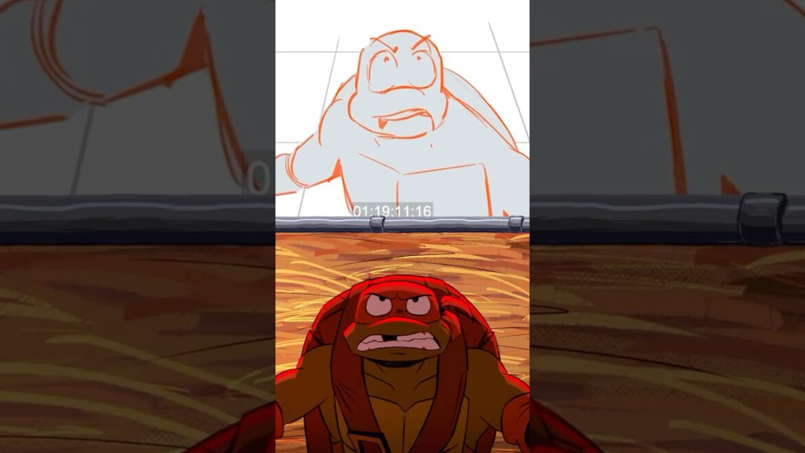 Ninja Turtle Robot Battle Animatic! | Tales of the Teenage Mutant Ninja Turtles (2024) #shorts